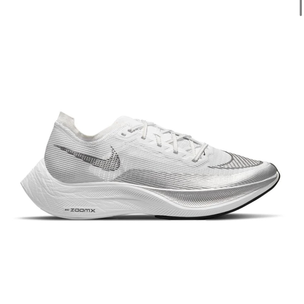 NIB Women's Nike ZoomX Vaporfly NEXT% 2 Silver Grey White Black CU4123-100 Run
